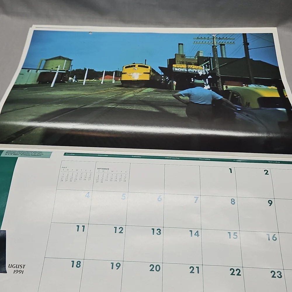 1991 Chicago And North Western System Railroad Calendar 